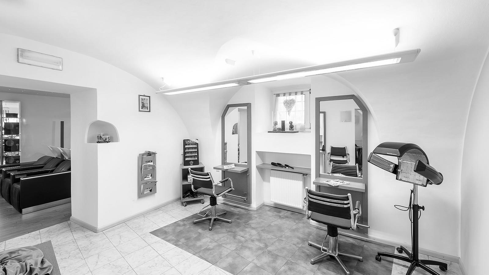 Spiegelsessel im Friseursalon Kaufmann in Auer